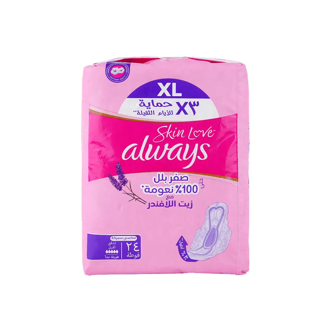 Always Skin Love With Lavender Maxi Thick XL 24Pads-6270