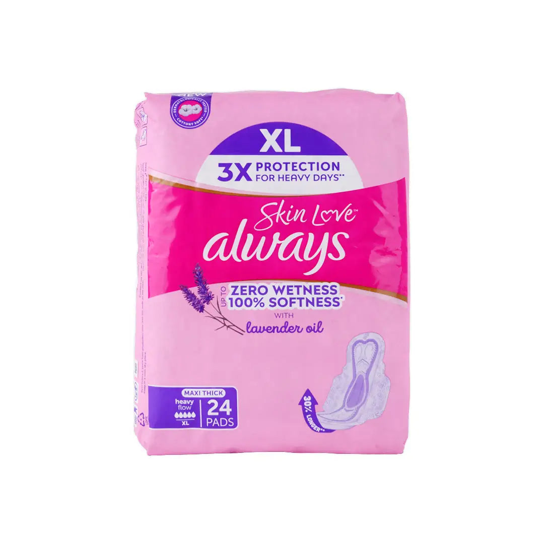 Always Skin Love With Lavender Maxi Thick XL 24Pads-6270 +1