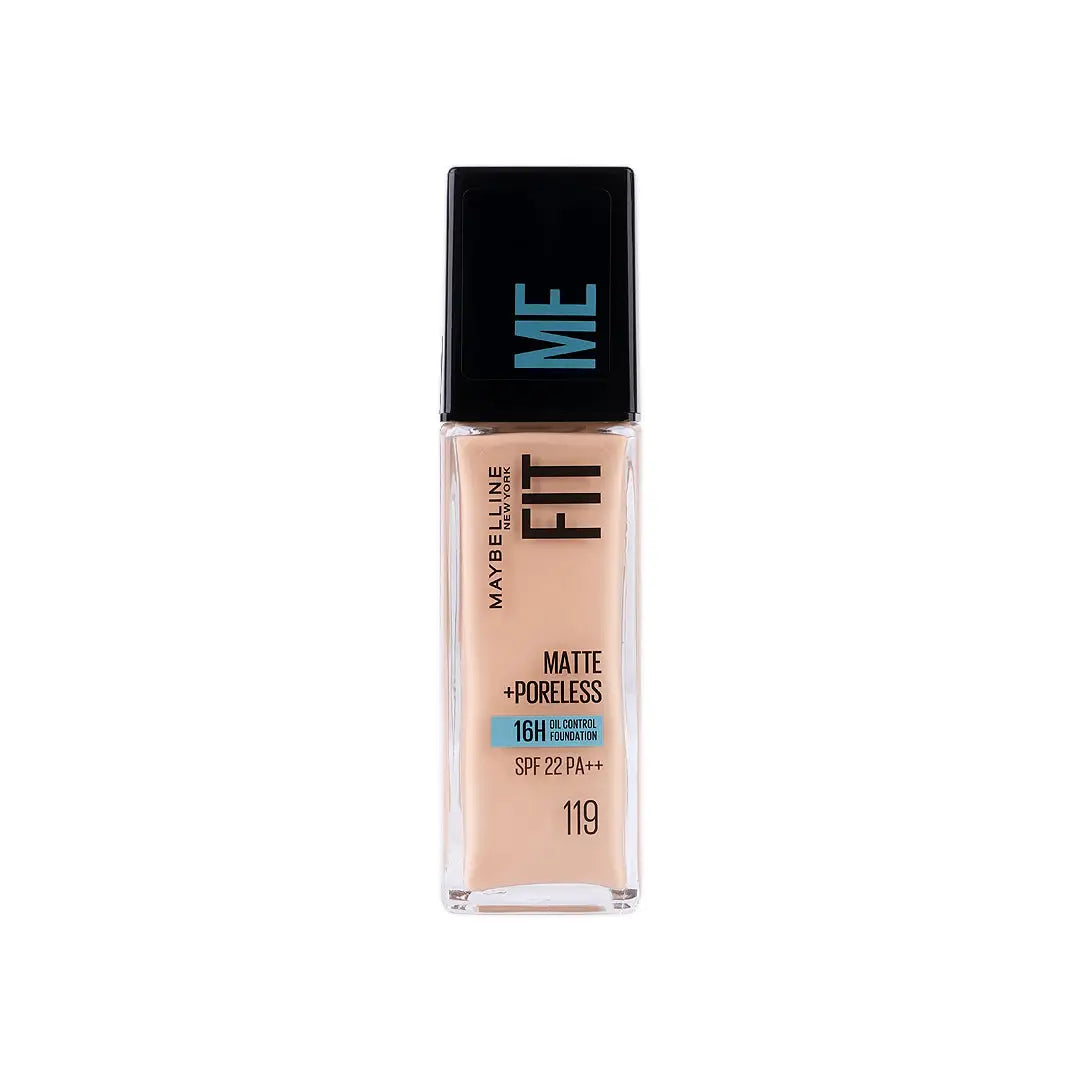 57940-Maybelline Fit Me Foundation Matte Poreless Glass Spf 119