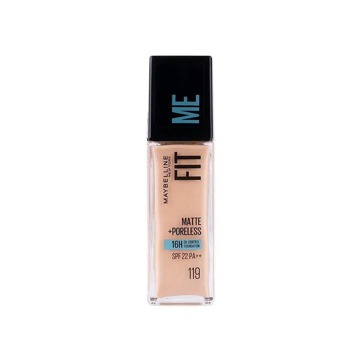 57940-Maybelline Fit Me Foundation Matte Poreless Glass Spf 119