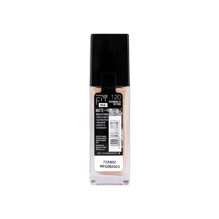 57941-Maybelline Fit Me Foundation Matte Poreless Glass SPF 120 +2