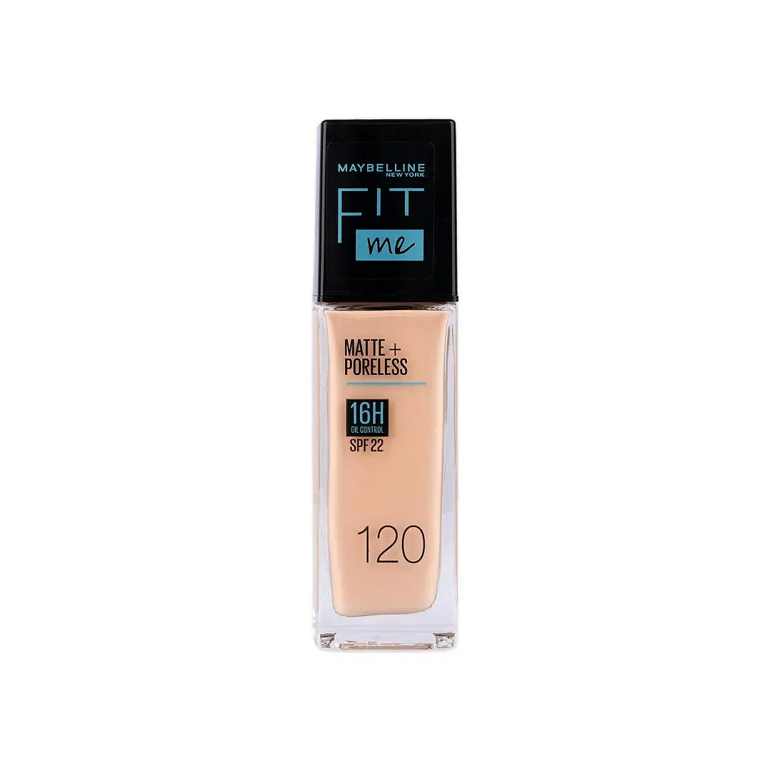 57941-Maybelline Fit Me Foundation Matte Poreless Glass SPF 120