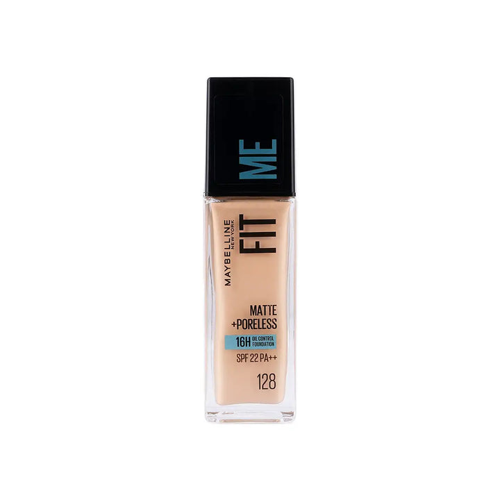 57946-Maybelline Fit Me Foundation Matte Poreless Glass Spf 128