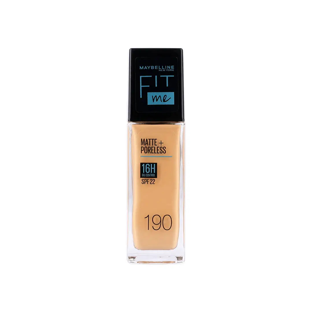 57948-Maybelline Fit Me Foundation Matte Poreless Glass Spf 190
