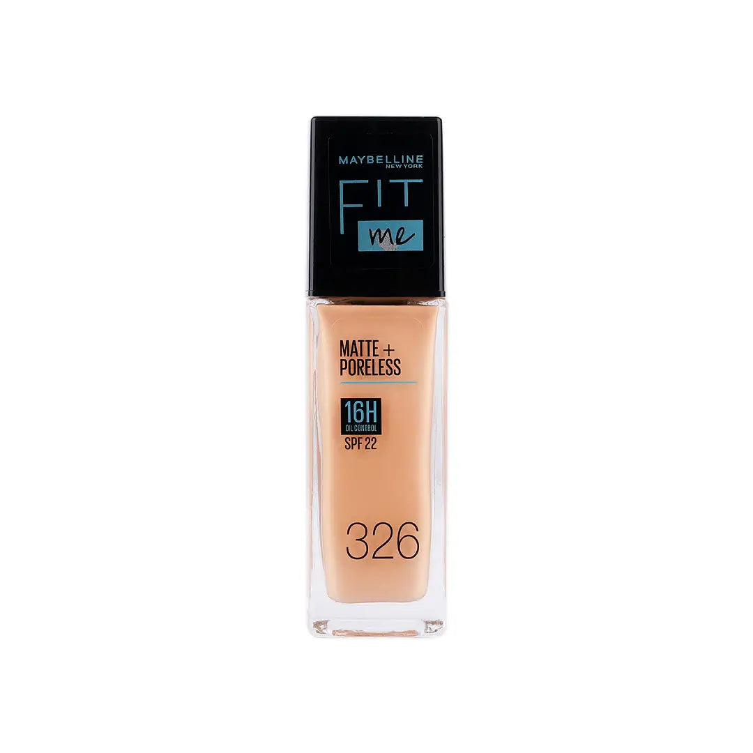 57951-Maybelline Fit Me Foundation Matte Poreless Glass Spf 326