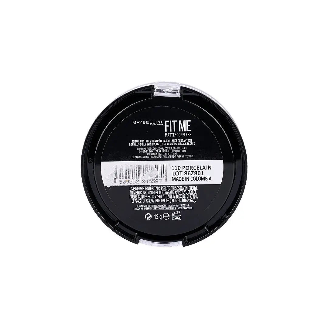 57991-Maybelline Fit Me Matte + Poreless Powder 110 Porcelain +3