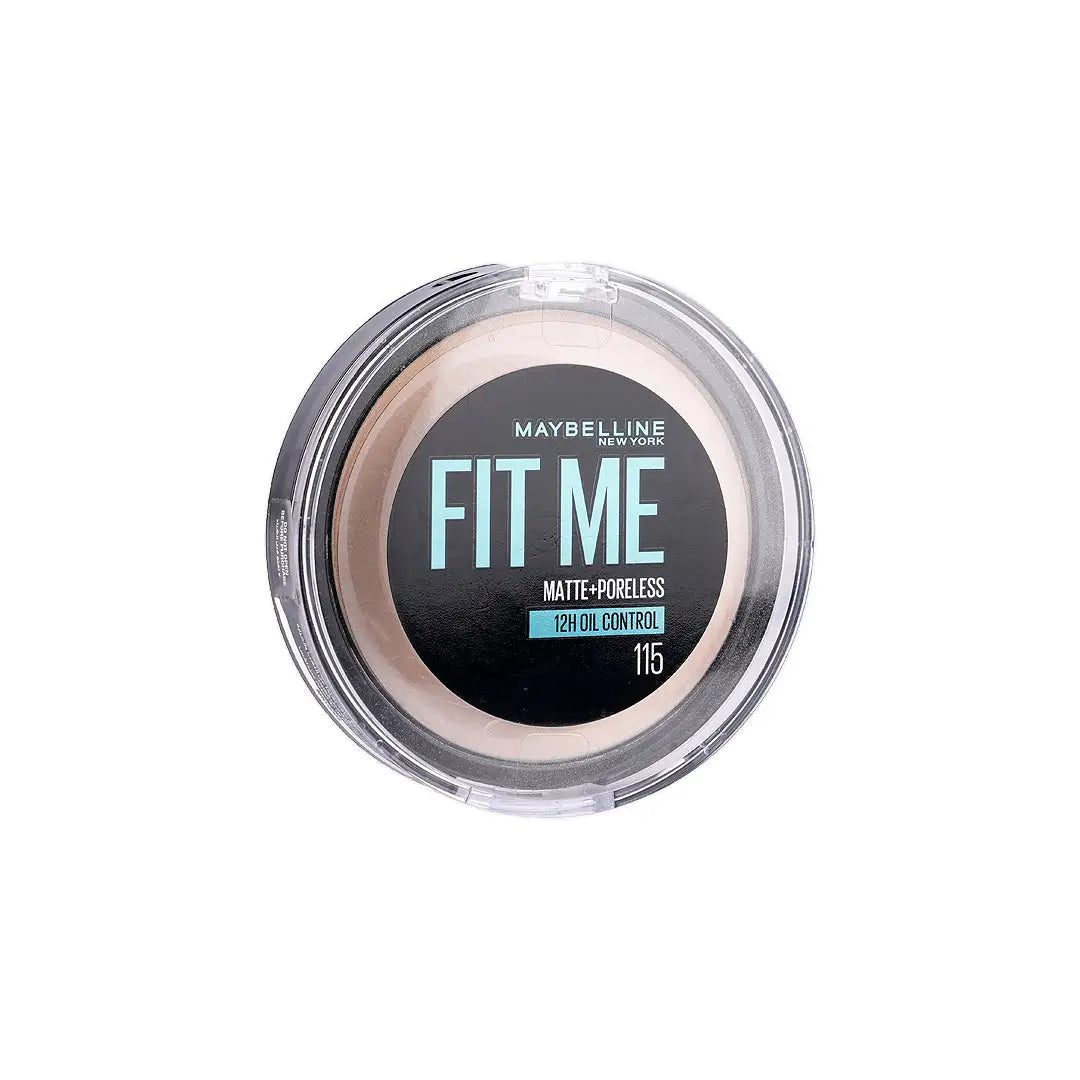 57992-Maybelline Fit Me Matte + Poreless Powder 115 Ivory +4