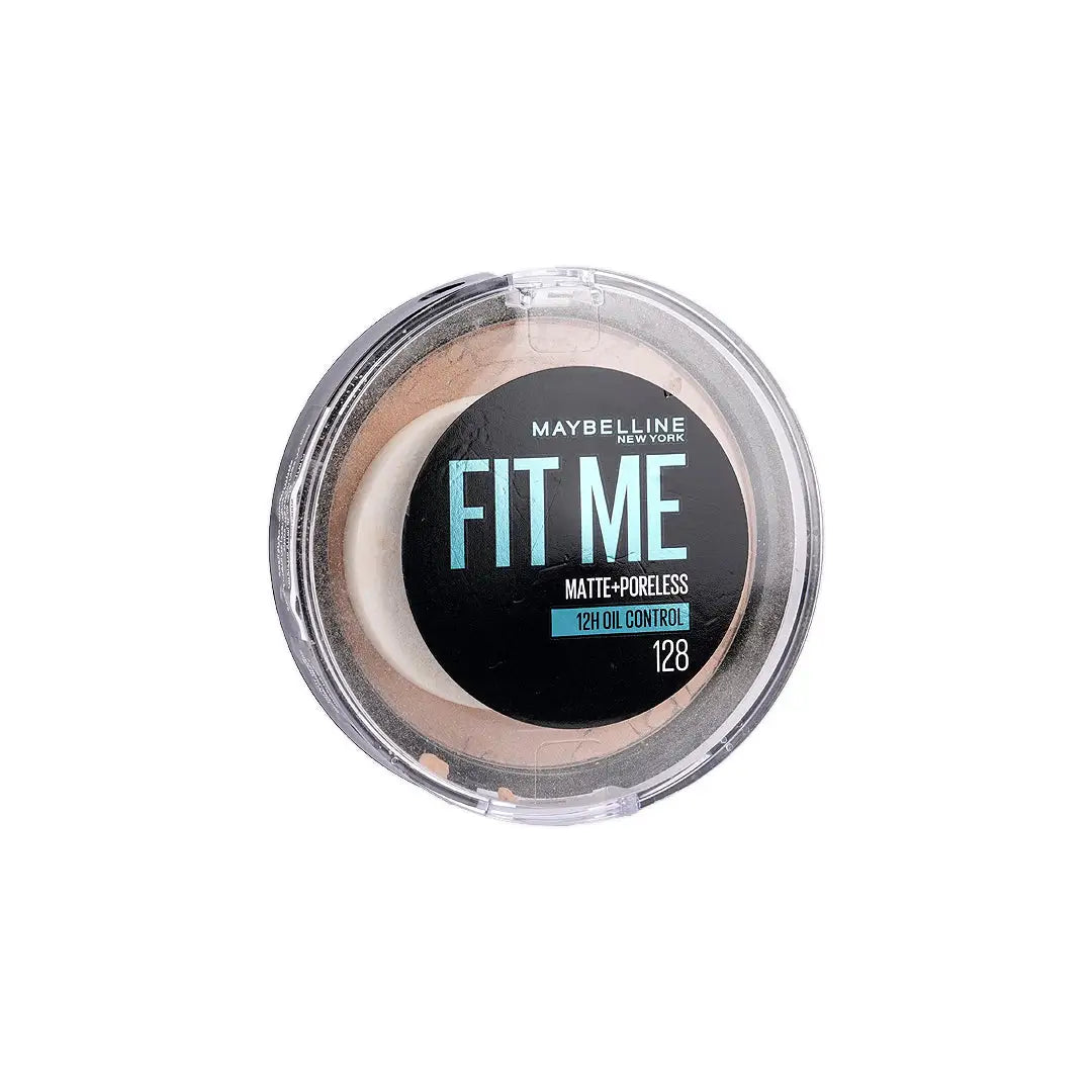 57994-Maybelline Fit Me Matte + Poreless Powder 128 Warm Nude +4