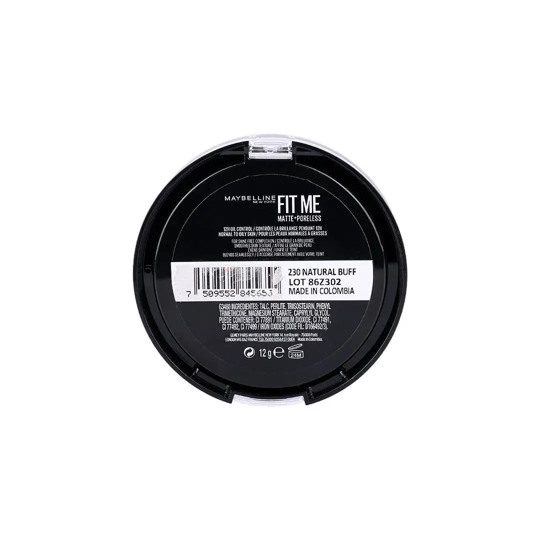 57996-Maybelline Fit Me Matte + Poreless Powder 230 Natural Buff +3