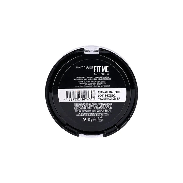 57996-Maybelline Fit Me Matte + Poreless Powder 230 Natural Buff +3
