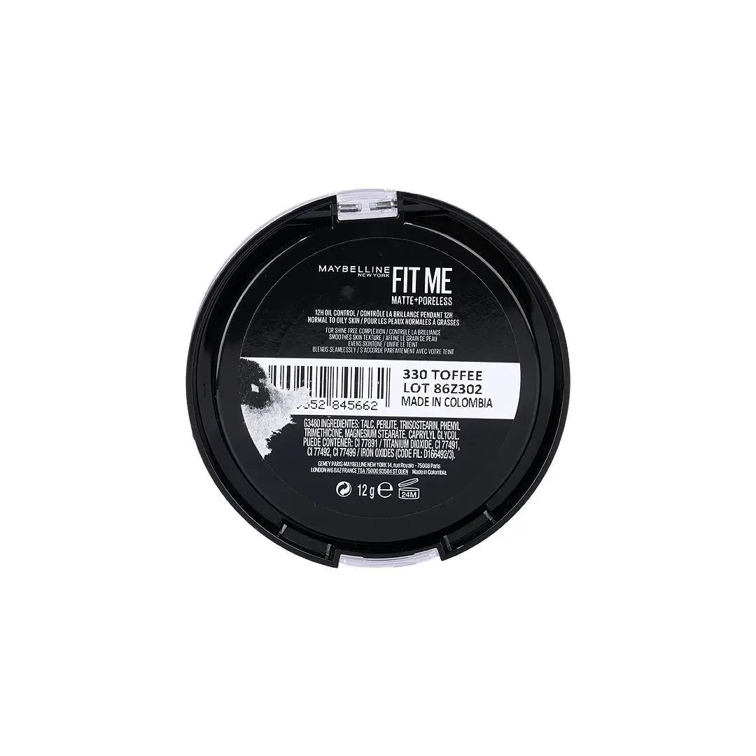 57997-Maybelline Fit Me Matte + Poreless Powder 330 Toffee +4