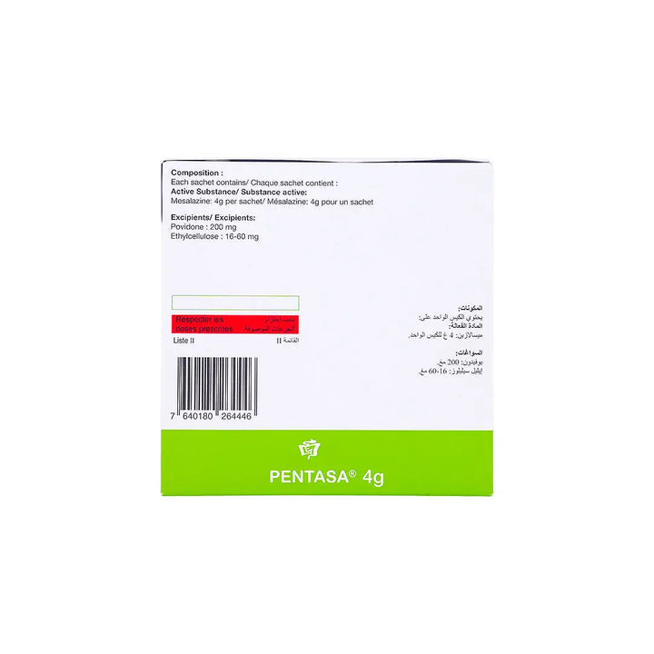 58002-Pentasa Xtend 4g 30 Sachets +1