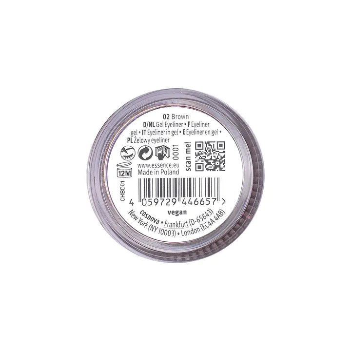 58039-Essencestay &amp; Play Gel Eyeliner Pot 02 +3