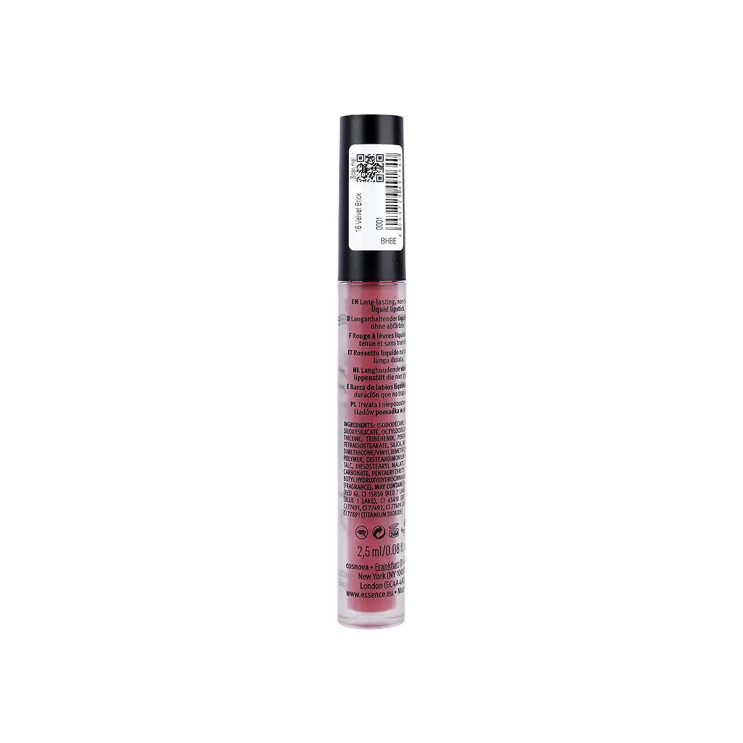 58057-Essence 8H Matte Liquid Lipstick 16 +3