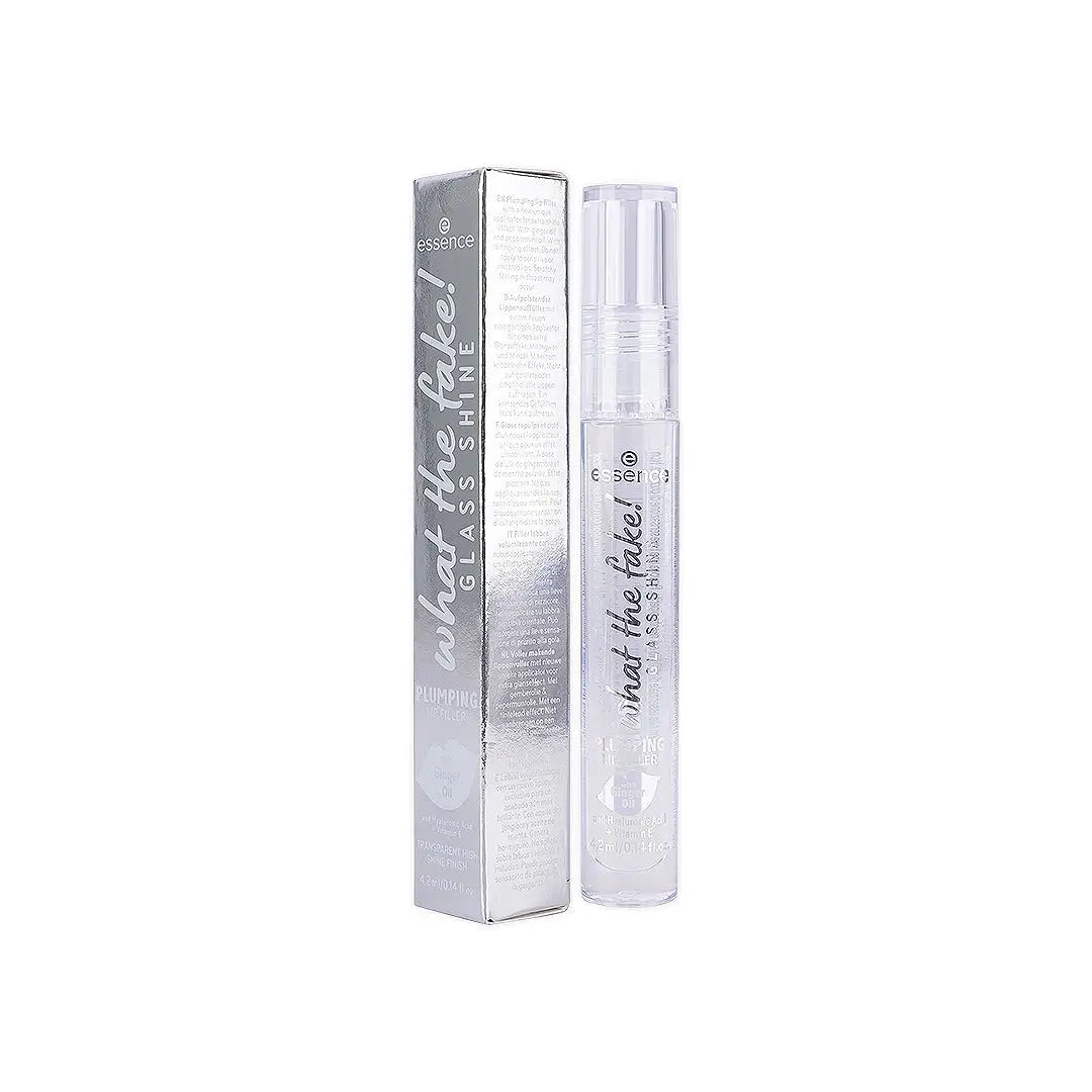 58107-Essence What The Fake! Glass Shine Plumping Lip Filler 01 +1