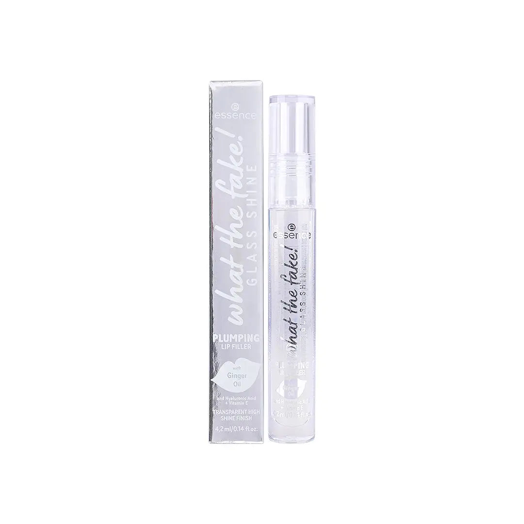 58107-Essence What The Fake! Glass Shine Plumping Lip Filler 01 