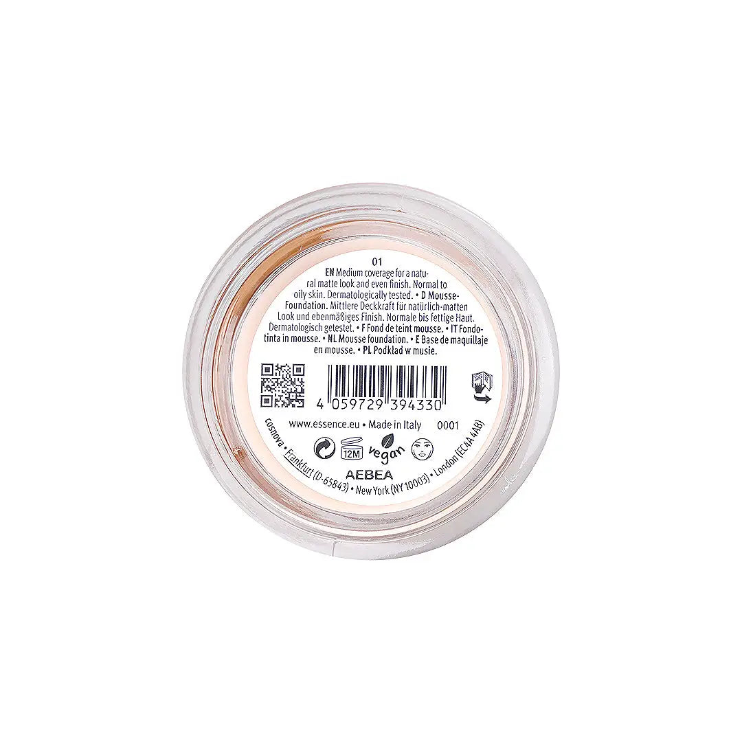 58121-Essence Natural Matte Mousse Found. 01 +2