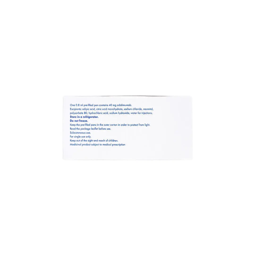 58141-Hyrimoz 40mg/0.8ml Injection 2 Prefilled Pen +1
