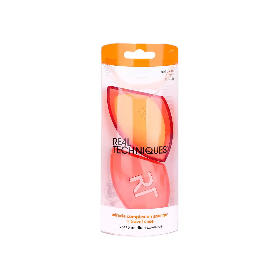 58143-Real Techniques Miracle Complexion Sponge + Travel Case-1711 +2