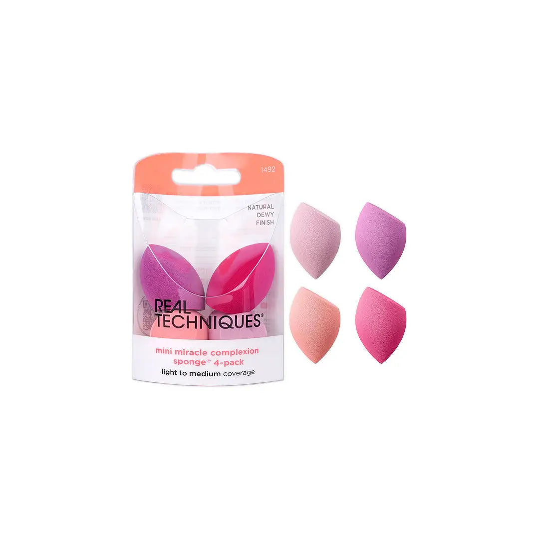 58146-Real Techniques Mini Miracle Complesion Sponges 4-Pack-1492 