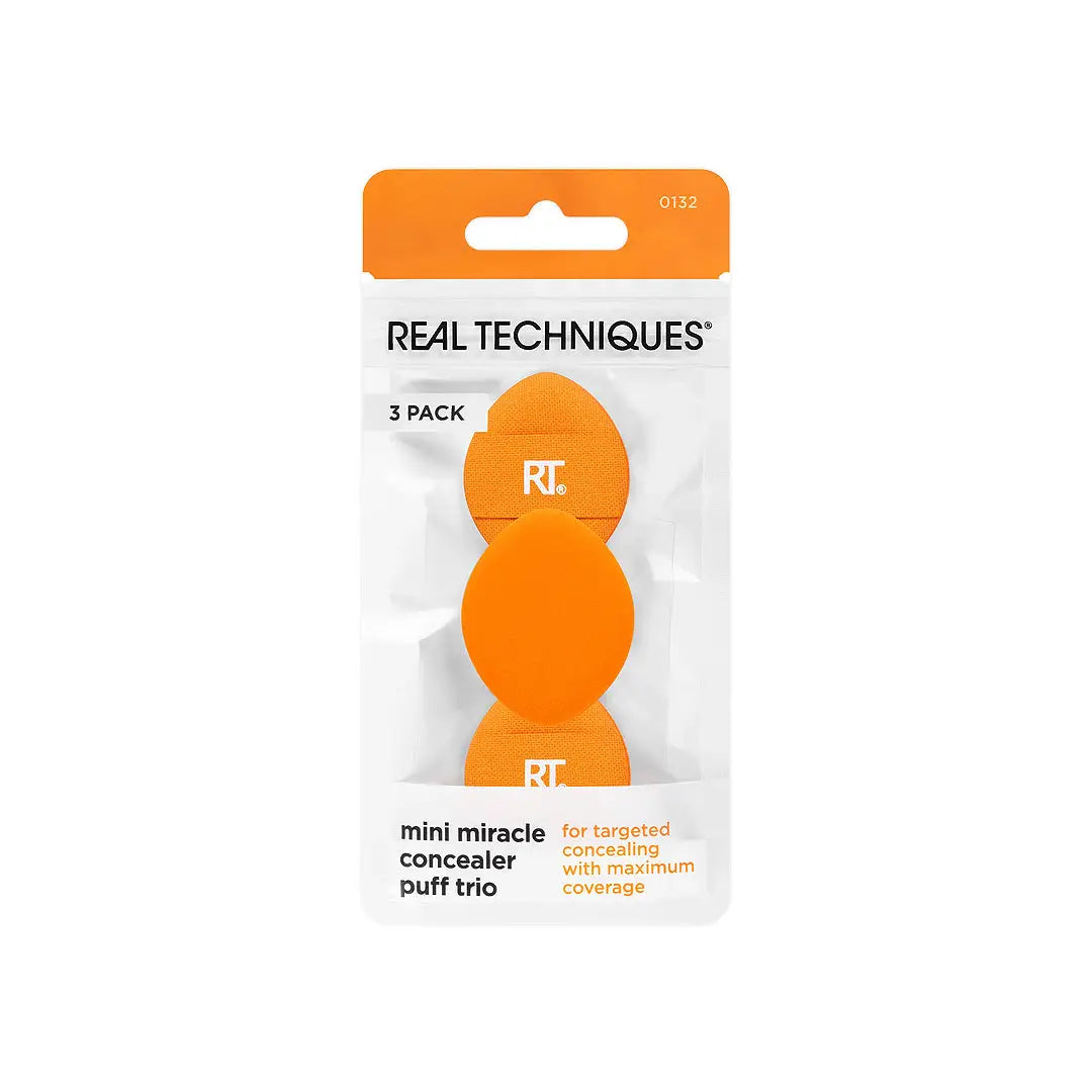 58150-Real Techniques Mini Miracle Concealer Puff Trio 3-Pack-0132 +1