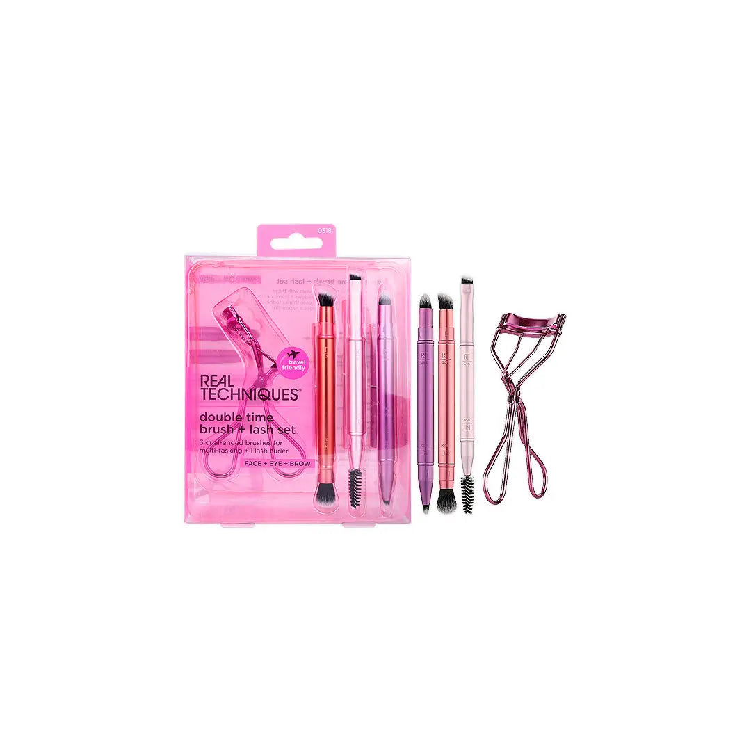 58158-Real Techniques Double Time Brush + Lash Set-0318 