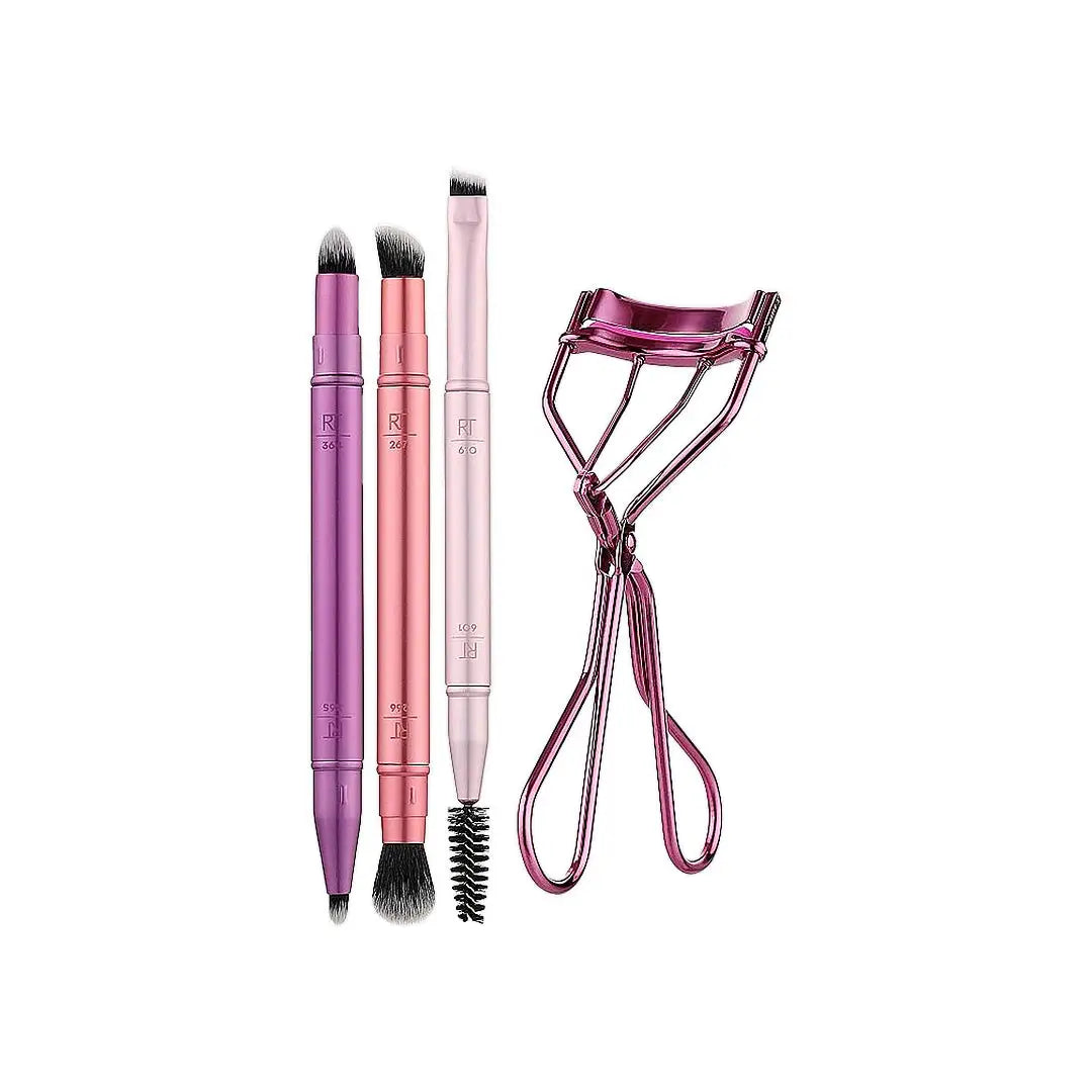 58158-Real Techniques Double Time Brush + Lash Set-0318 +1