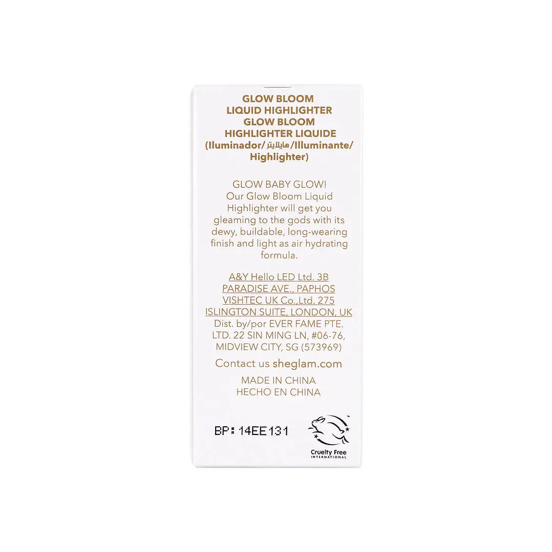 58167-Sheglam Glow Bloom Liquid Highlighter-Tea Cake +10