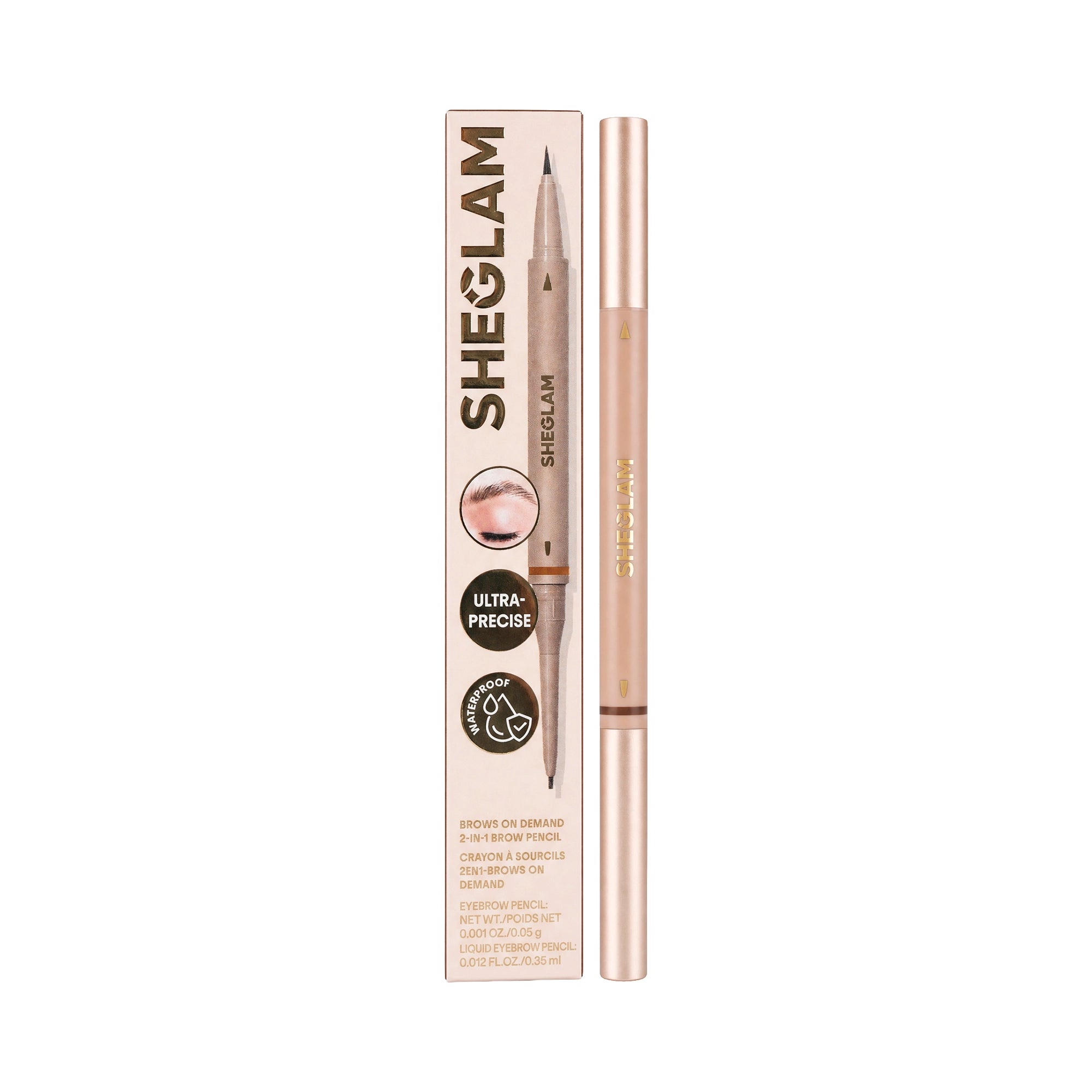 58169-Sheglam Brows On Demand 2-In-1 Brow Pencil Taupe  +2