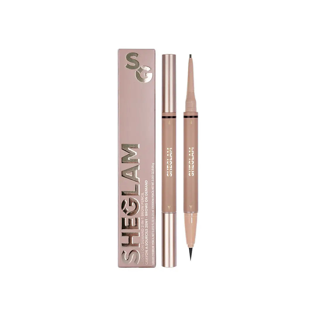 58171-Sheglam Brows On Demand 2-In-1 Brow Pencil Chocolate 