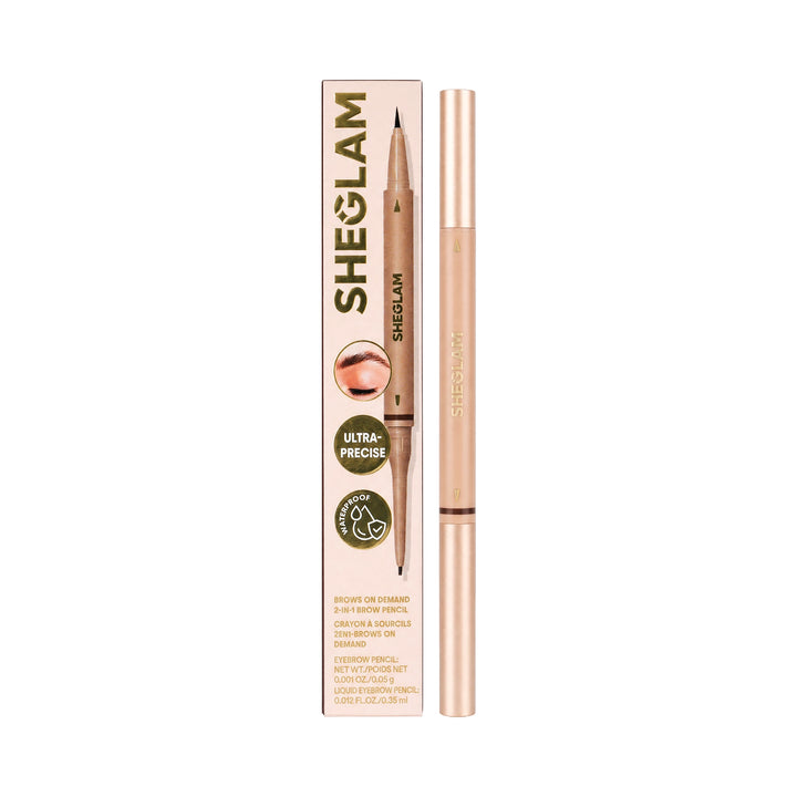 58171-Sheglam Brows On Demand 2-In-1 Brow Pencil Chocolate  +1