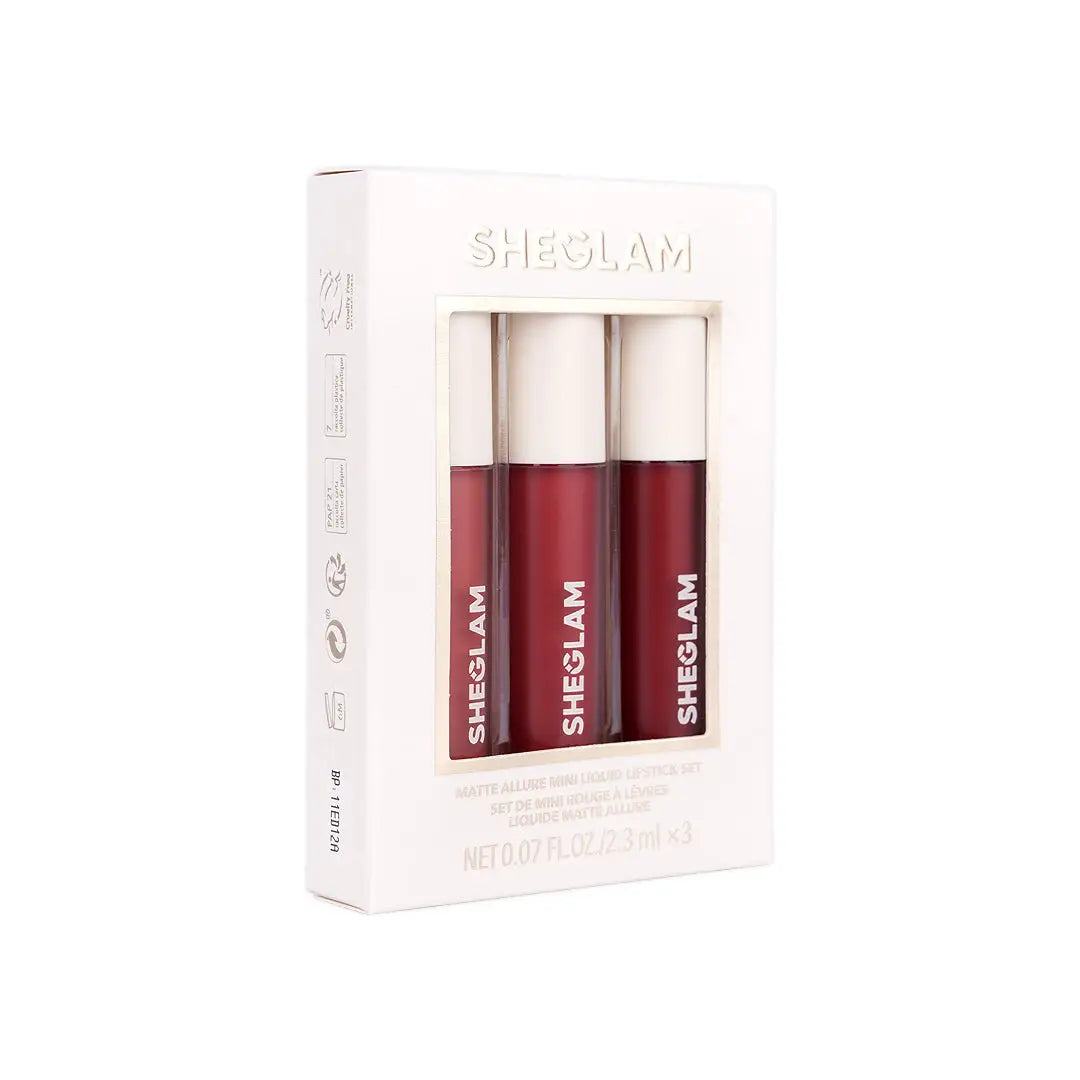 58180-Sheglam Matte Allure Mini Liquid Lipstick Set Private Tour +4