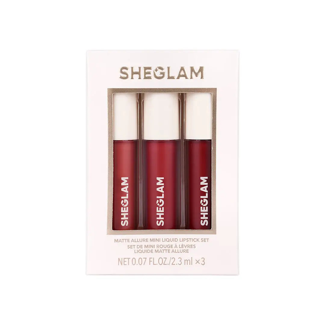 58180-Sheglam Matte Allure Mini Liquid Lipstick Set Private Tour +3