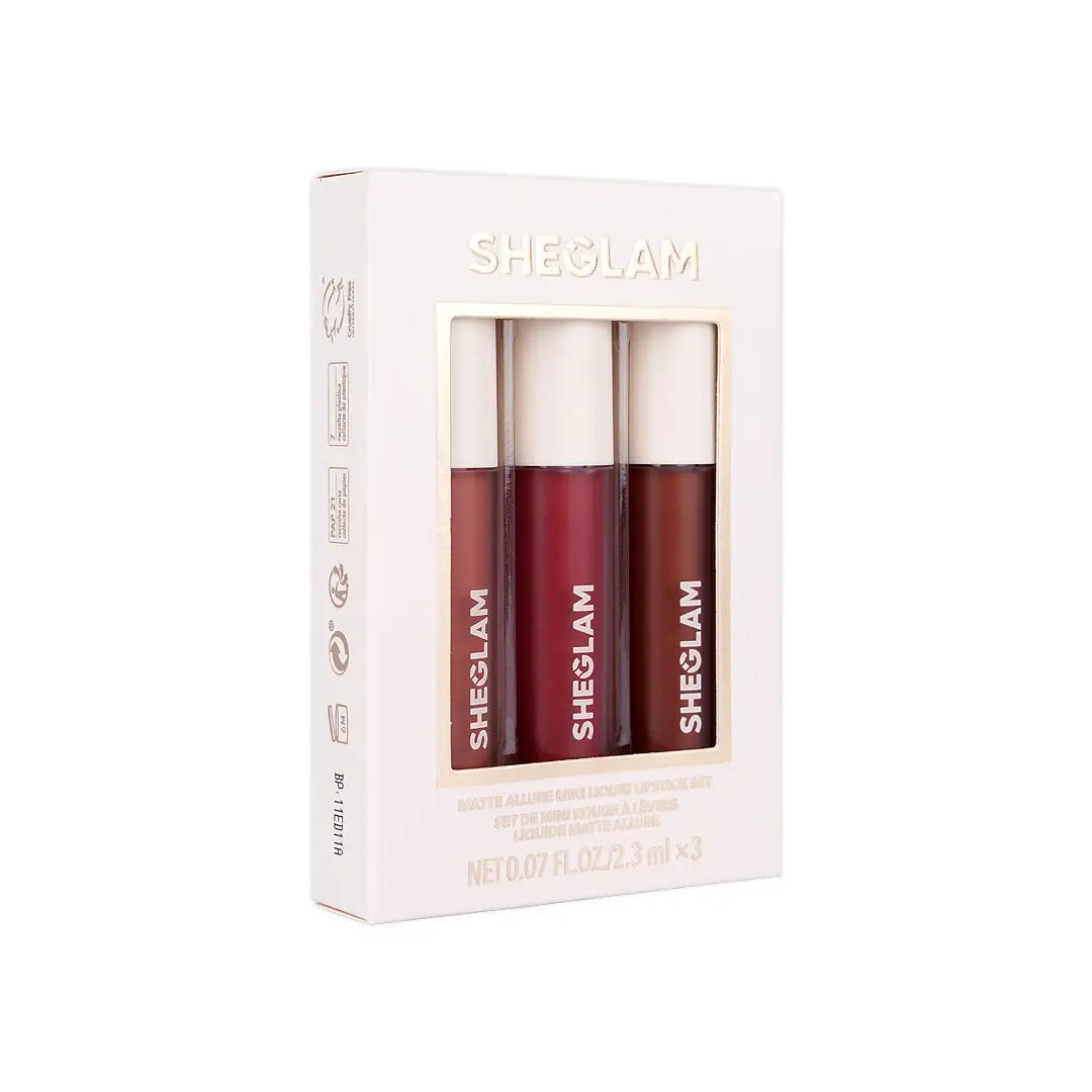 58181-Sheglam Matte Allure Mini Liquid Lipstick Set Sweet Thing +4