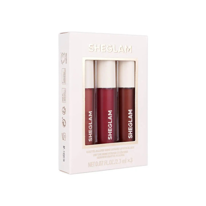 58181-Sheglam Matte Allure Mini Liquid Lipstick Set Sweet Thing +4