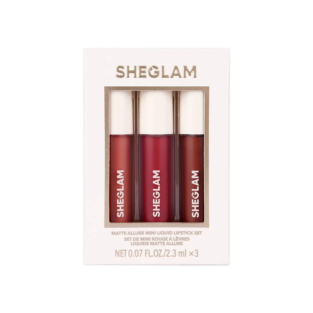 58181-Sheglam Matte Allure Mini Liquid Lipstick Set Sweet Thing +3