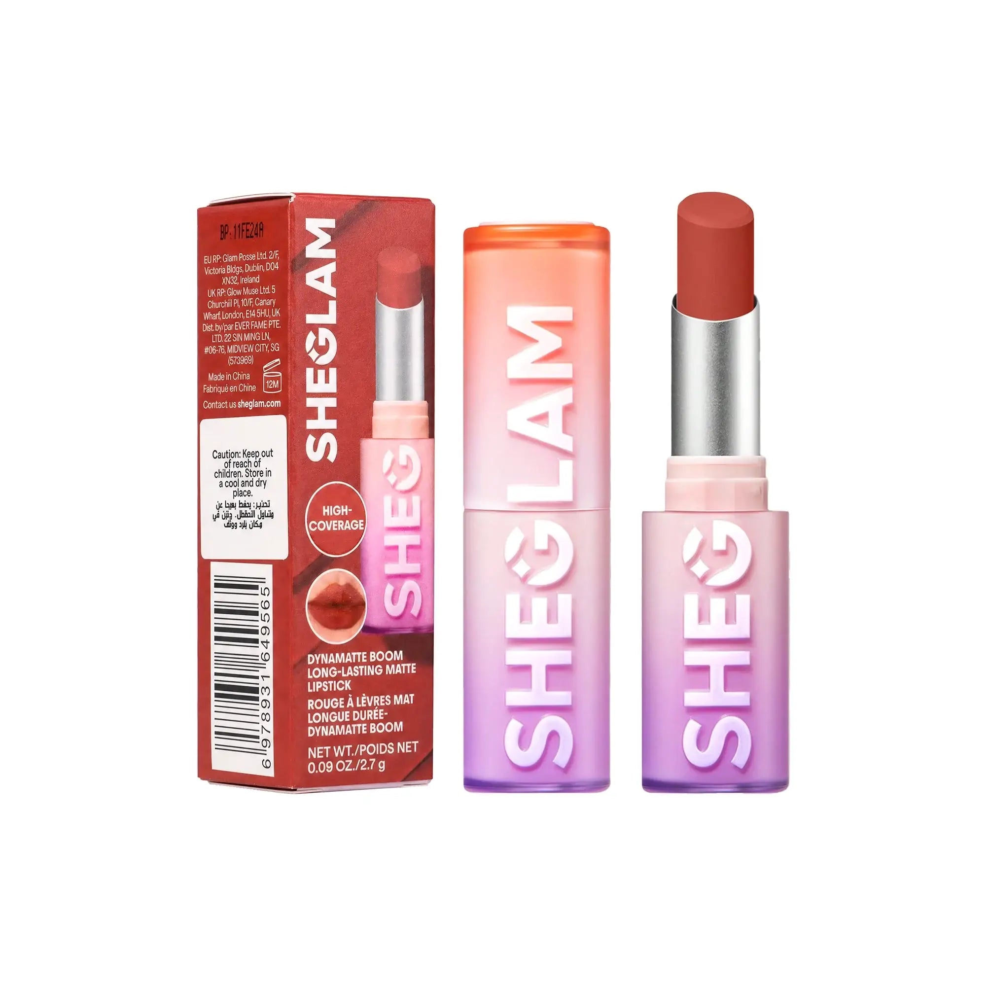 58190-Sheglam Dynamatte Boom Matte Lipstick Bold Type +2