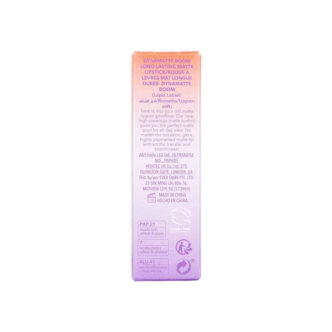 58196-Sheglam Dynamatte Boom Matte Lipstick Stronger Than Ever +7