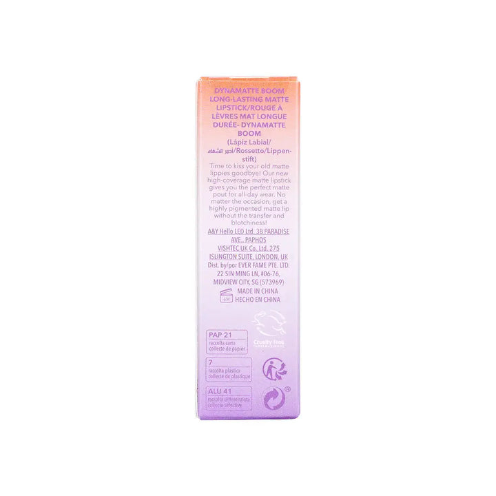 58196-Sheglam Dynamatte Boom Matte Lipstick Stronger Than Ever +7