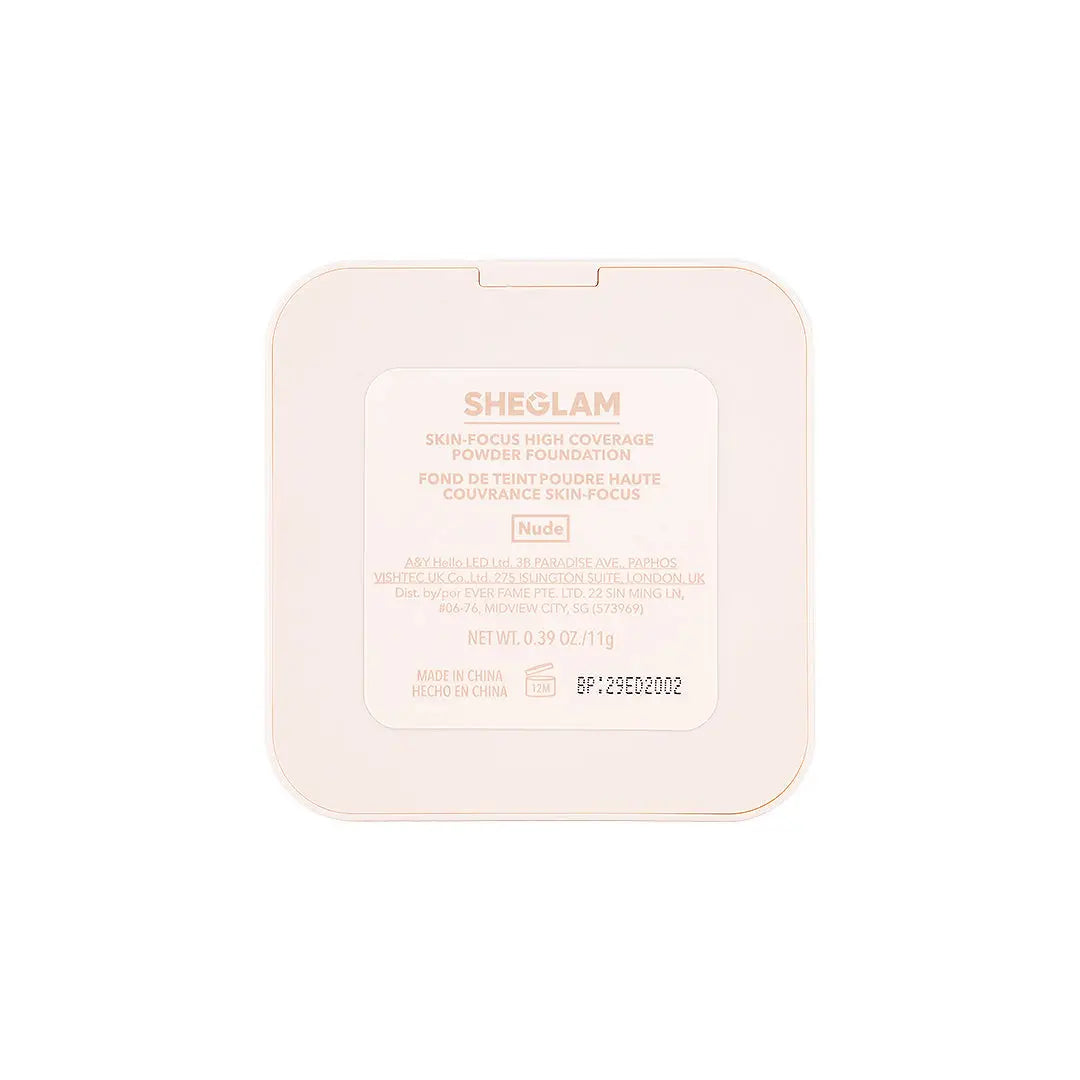 58197-Sheglam Skin-Focus High Coverage Powder Foundation Nude +7