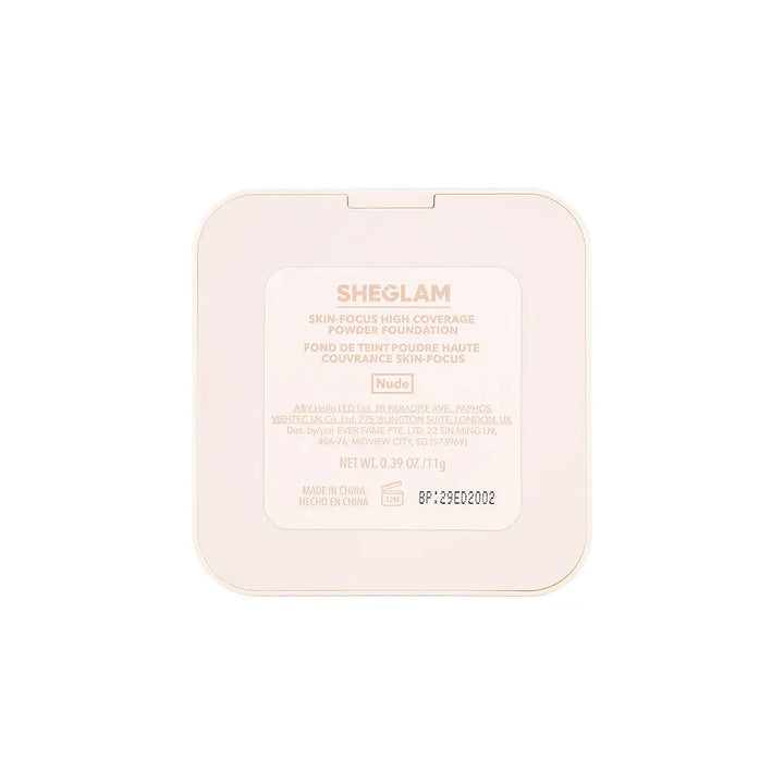 58197-Sheglam Skin-Focus High Coverage Powder Foundation Nude +7