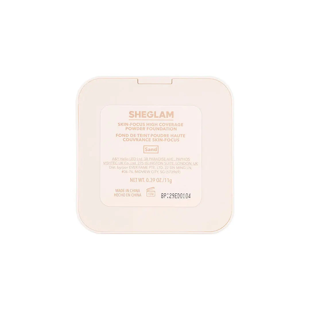 58198-Sheglam Skin-Focus High Coverage Powder Foundation Sand +7