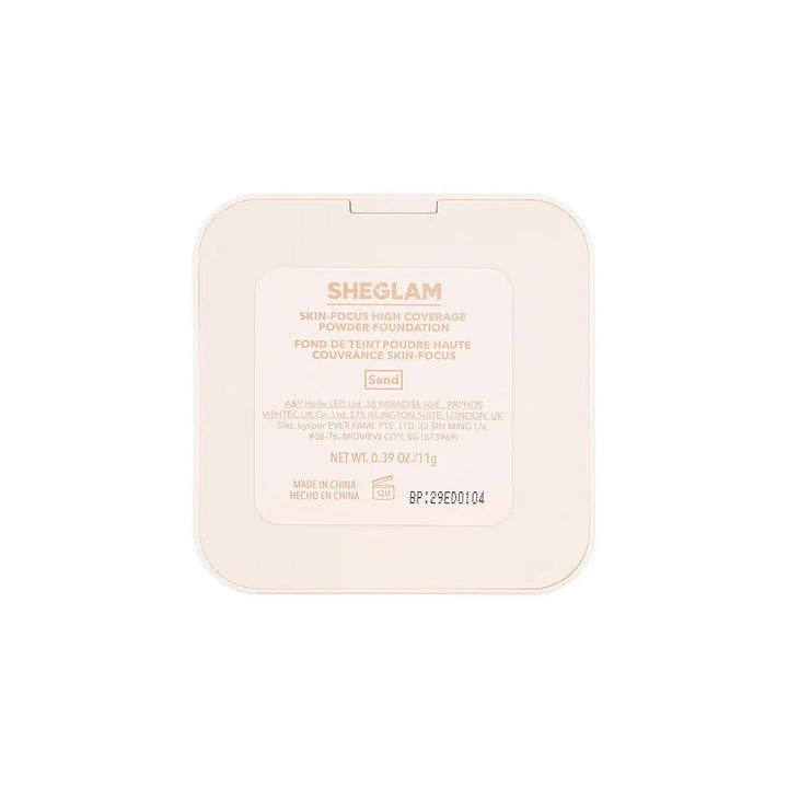 58198-Sheglam Skin-Focus High Coverage Powder Foundation Sand +7