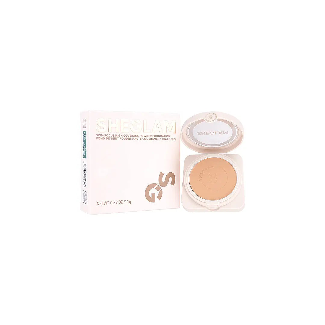 58198-Sheglam Skin-Focus High Coverage Powder Foundation Sand +5