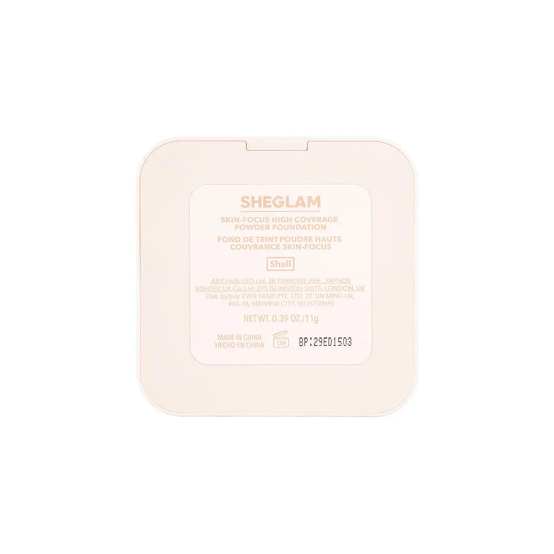 58199-Sheglam Skin-Focus High Coverage Powder Foundation Shell +5