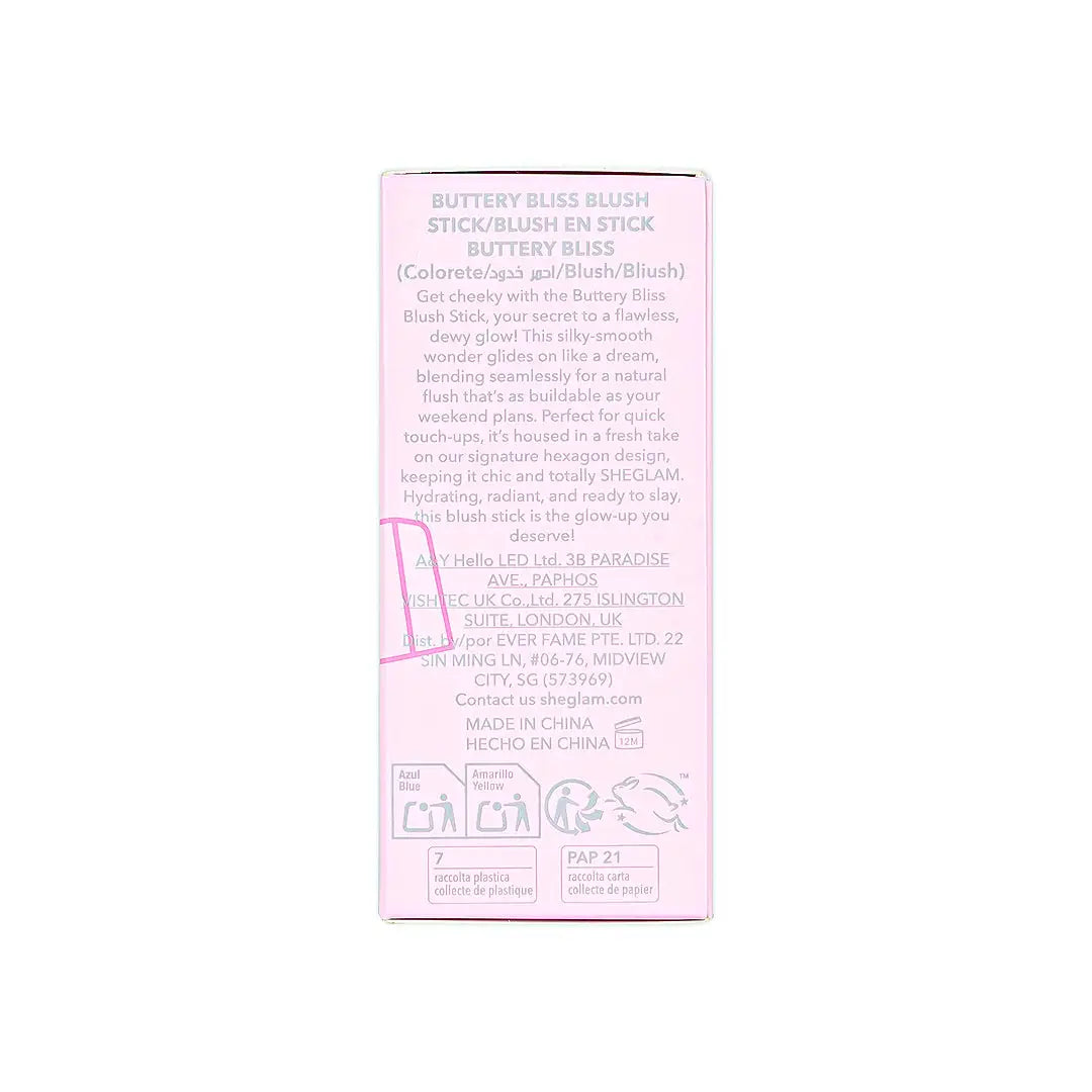 58209-Sheglam Buttery Bliss Blush Stick Rose Ritual +6