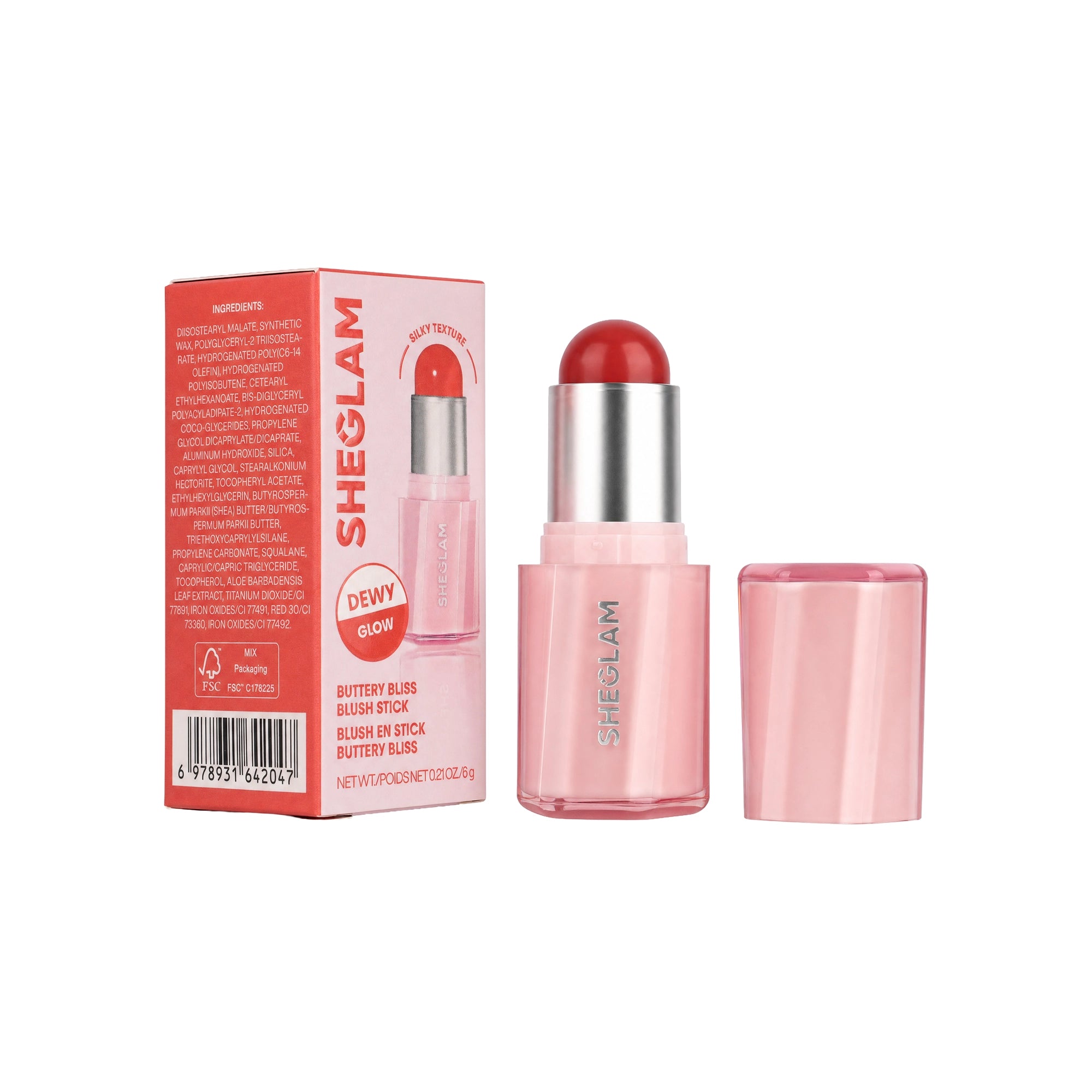 58209-Sheglam Buttery Bliss Blush Stick Rose Ritual +3