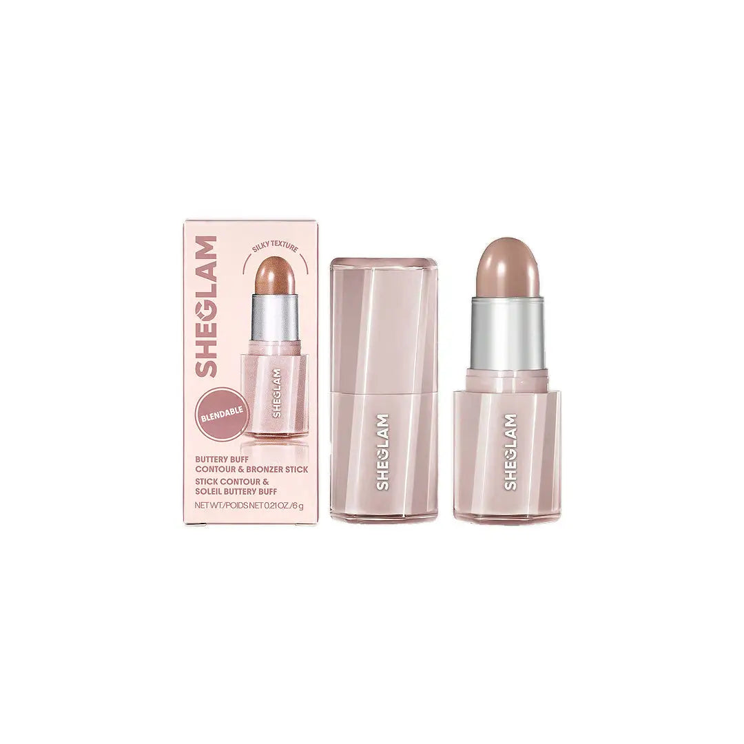 58228-Sheglam Buttery Buff Contour & Bronzer Stick 01 Soft Tan 