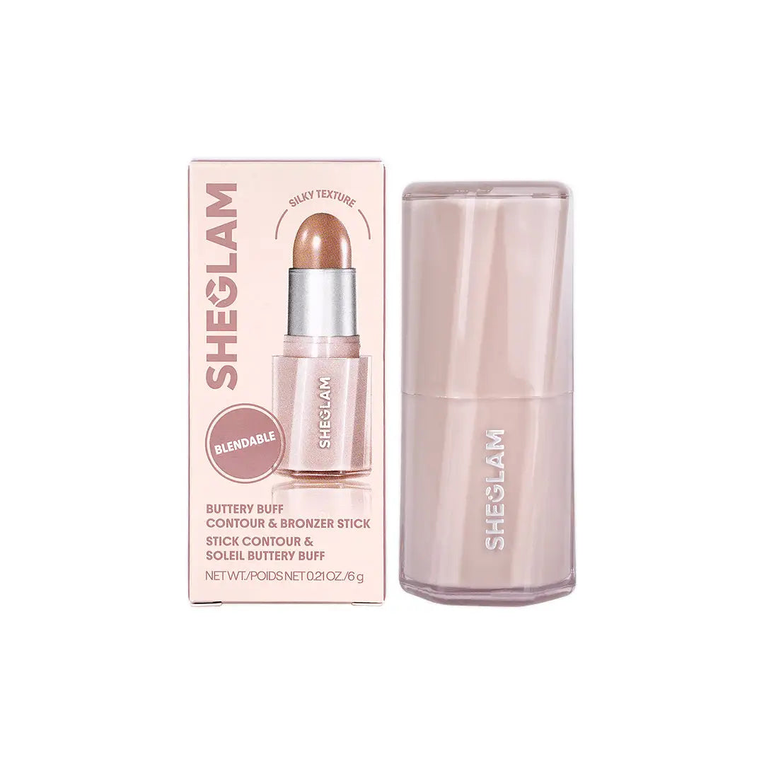 58228-Sheglam Buttery Buff Contour & Bronzer Stick 01 Soft Tan +1