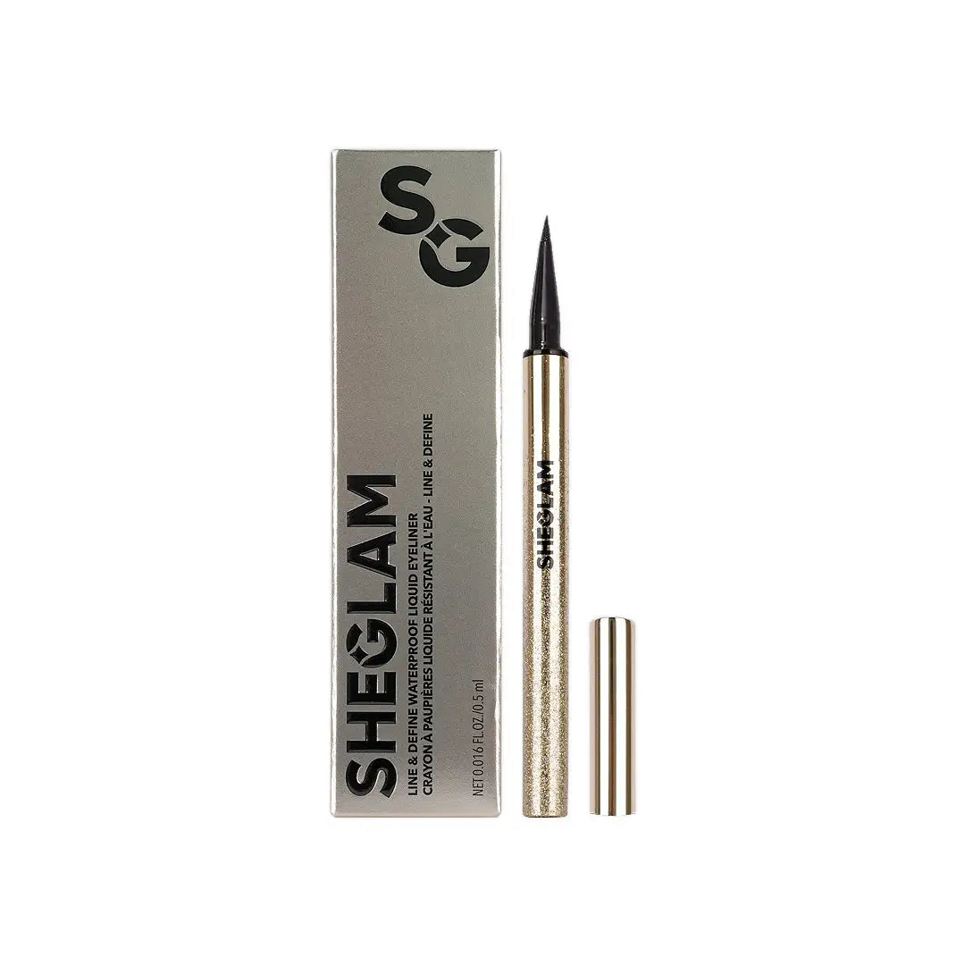 58247-Sheglam Line & Define Waterproof Liquid Eyeliner - Black 